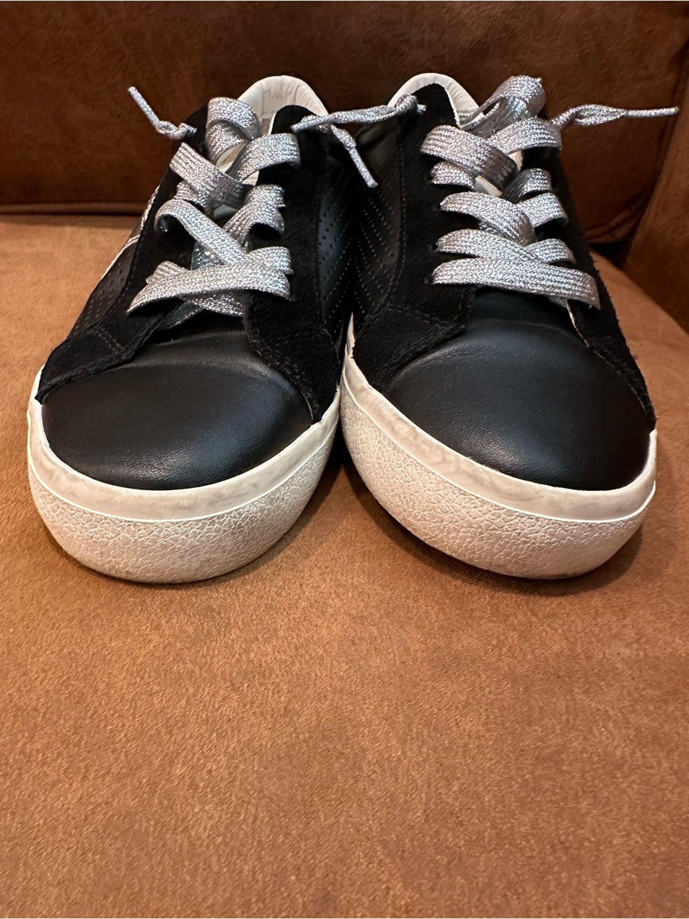 Vintage Havana Black and Silver Sneakers - Picture 3 of 8